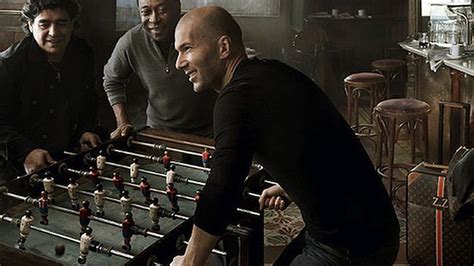 Soccer Gods Zidane, Pele, and Maradona Play Foosball for Vuitton